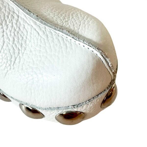 Zueco ligero de piel blanco con plantilla de gel. Zoe LOBE Spain 04
