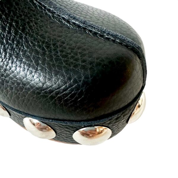 Zueco ligero de piel Negro con plantilla de gel. Zoe LOBE Spain 04